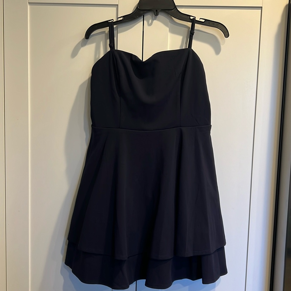 Navy blue party dress for junior girls or petite women. Brand new!